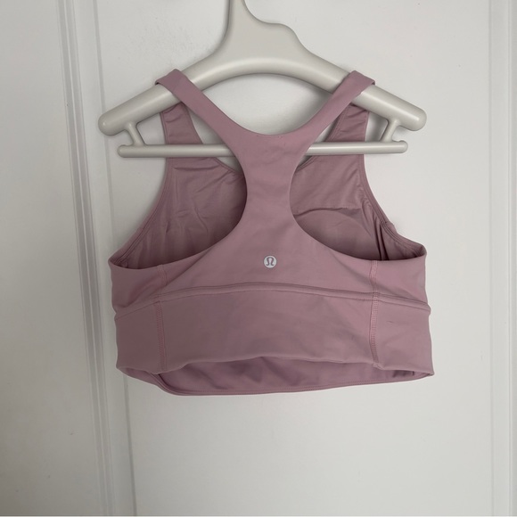 Lululemon Wunder Train Longline Bra *Medium Support, C/D CupPink Peony size 12 - Picture 9 of 10